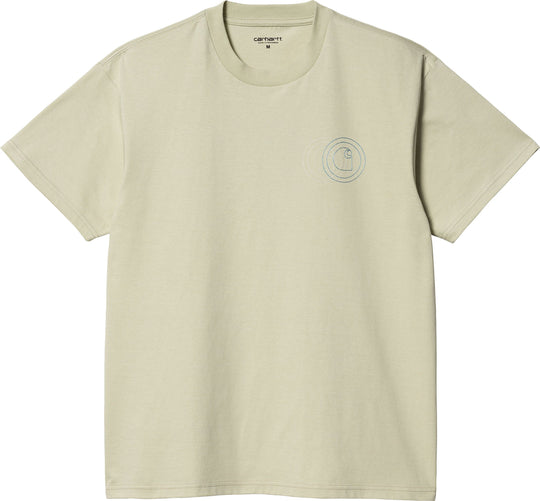  Carhartt Wip T-shirt Ss Duel T-shirt Agave Uomo Verde