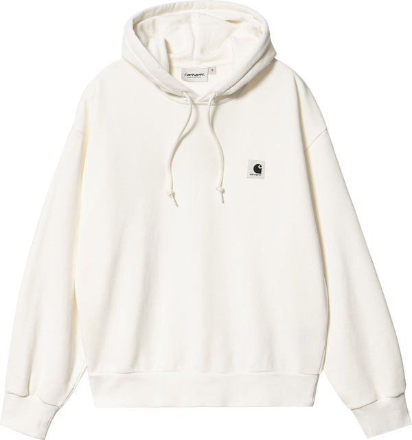 Carhartt WIP felpa W Hooded Nelson Sweatshirt wax garment dyed