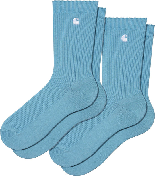  Carhartt Wip Calze Madison Pack Socks Piscine Uomo Celeste