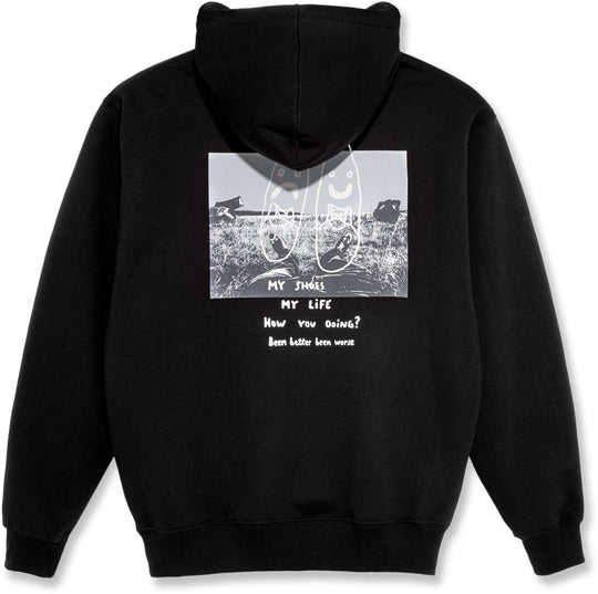  Polar Skate Co. Felpa Struggle Hoodie Black Uomo Nero