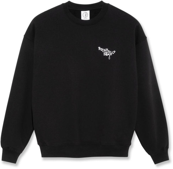 Polar Skate Co. felpa Ornament Logo Crewneck black