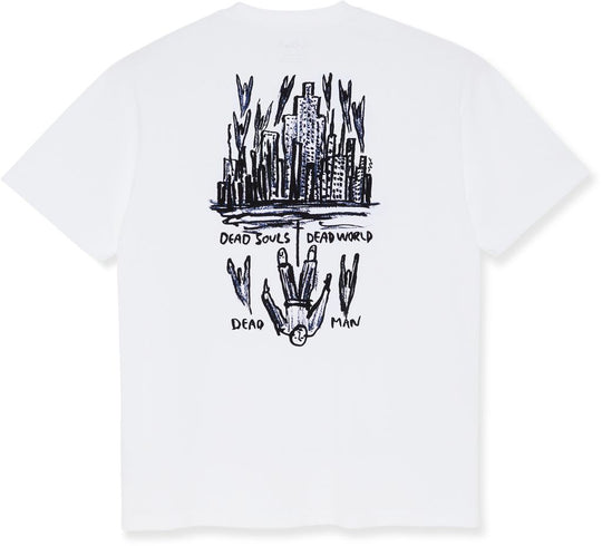  Polar Skate Co. T-shirt Dead World Tee White Uomo Bianco
