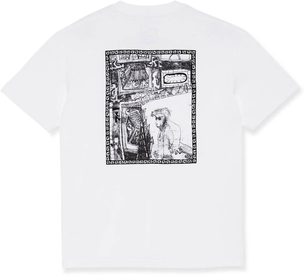 Polar Skate Co. t-shirt Gorilla King tee white