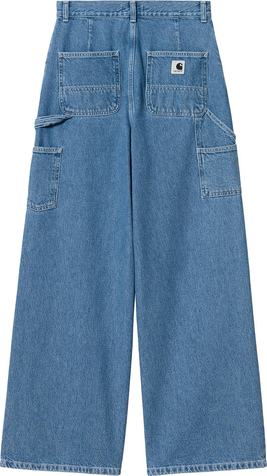  Carhartt Wip Jeans W Jens Pant Organic Cotton Blue Heavy Stone Wash Donna