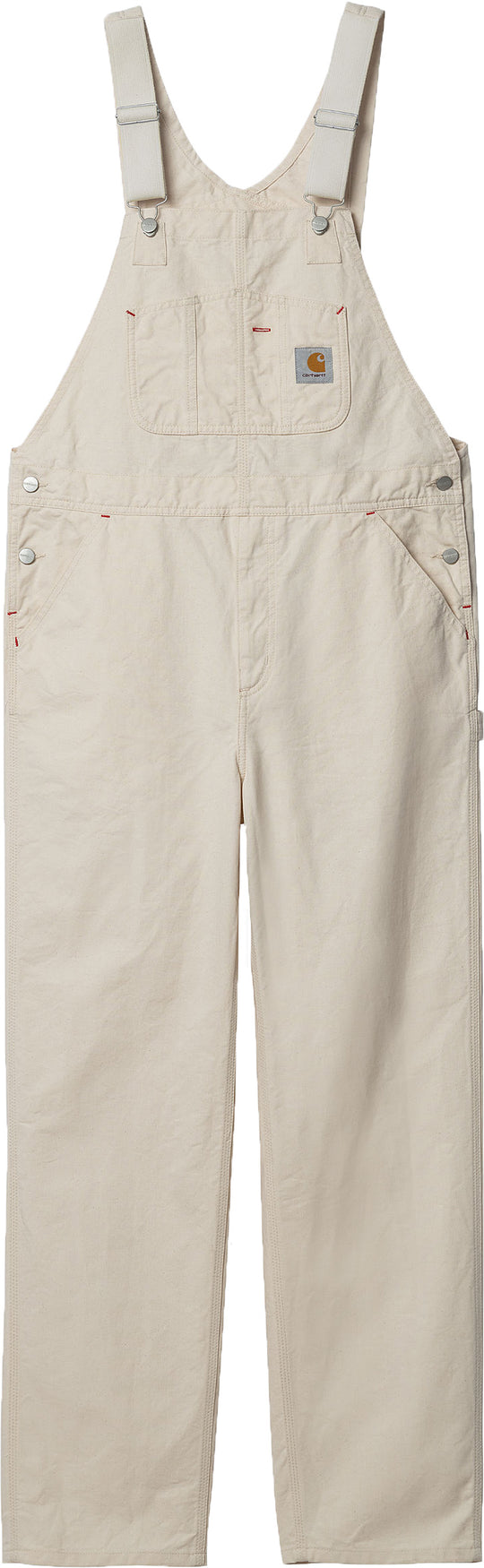  Carhartt Wip Salopette Wesley Bib Natural Rinsed Uomo Beige