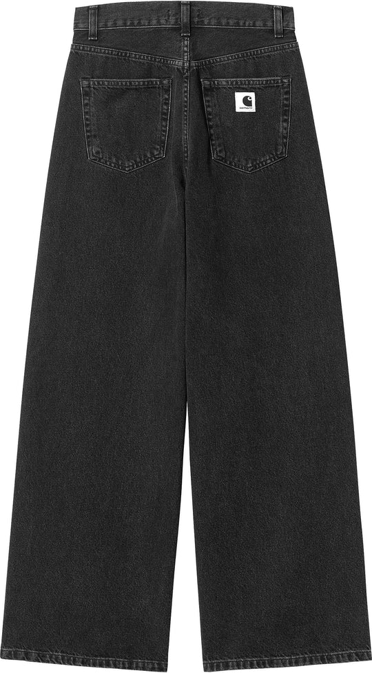  Carhartt Wip Pantalone W Jane Pant Black Stone Washed Donna Nero