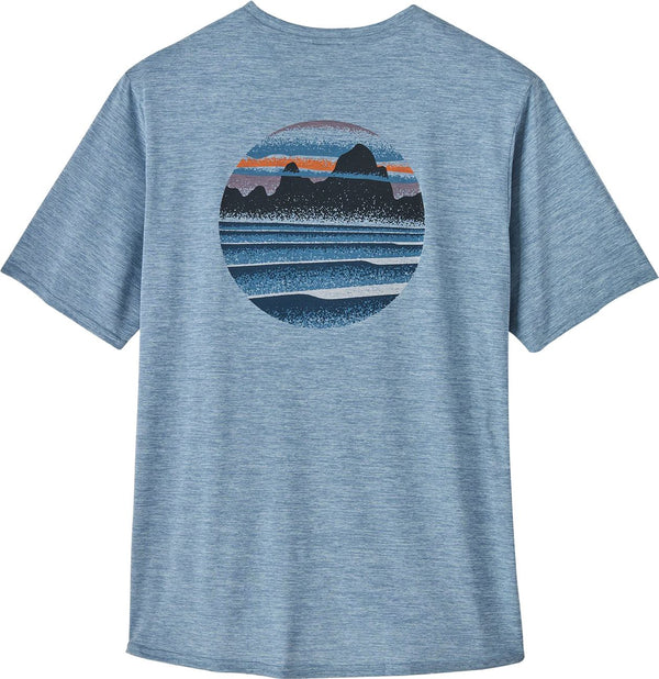 Patagonia t-shirt Men's Capilene Cool Daily Graphic Shirt Steam Blue