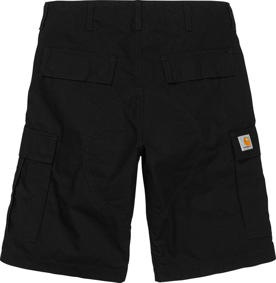  Carhartt Wip Short Regular Cargo Black Rinsed Uomo Nero