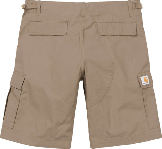  Carhartt Wip Short Aviation Leather Rinsed Uomo Beige