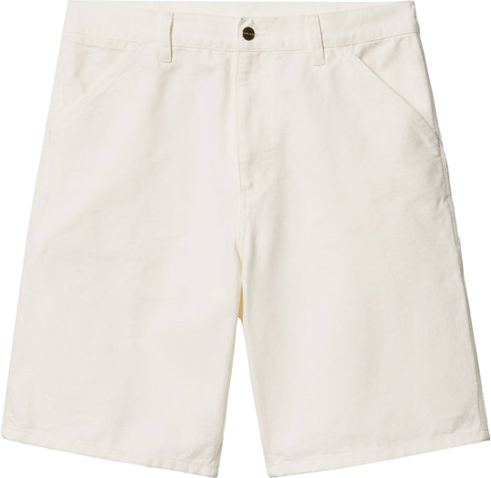  Carhartt Wip Short Single Knee Wax Stone Washed Uomo Bianco