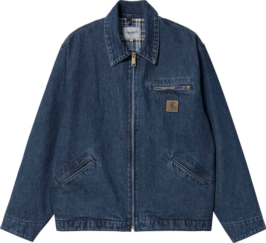  Carhartt Wip Giacca Rider Jacket Blue Stone Washed Uomo