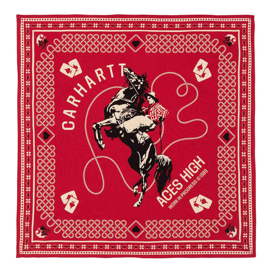  Carhartt Wip Bandana Big Buck Souvenir Print Arcade Uomo Rosso