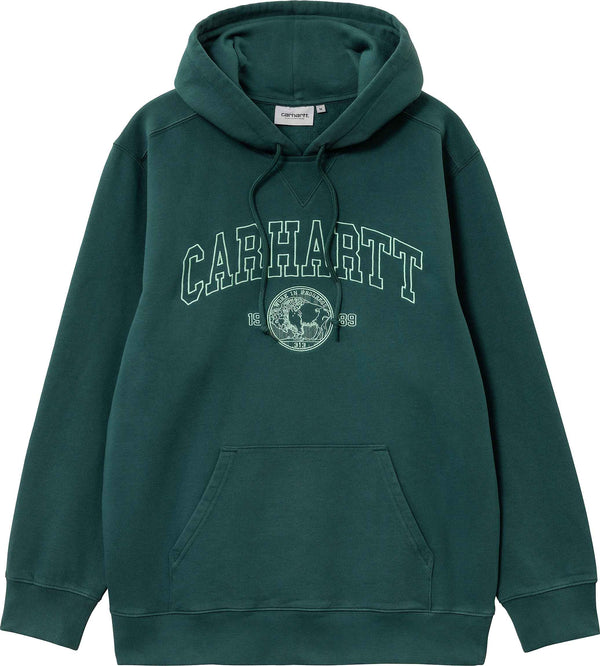 Carhartt WIP felpa Hooded Coin Sweat Botanic Aqua Green