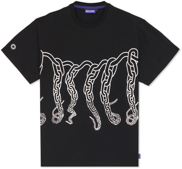 Octopus t-shirt Chain Tee black