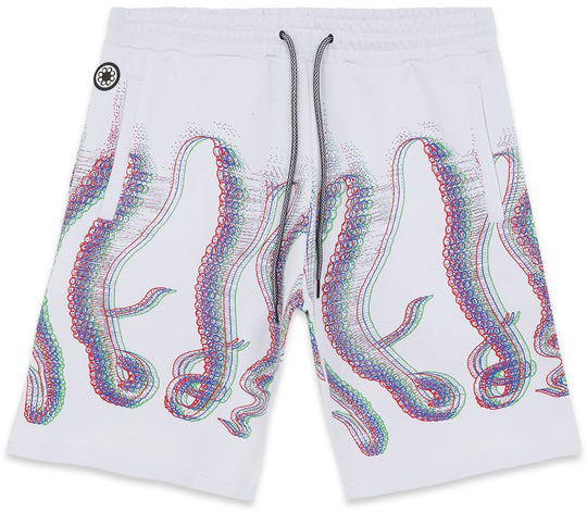  Octopus Short Fuzzy Sweatshort White Uomo Bianco