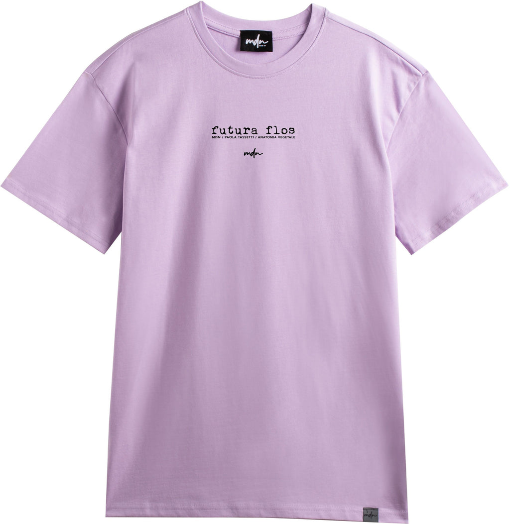  Mdn X Paola Tassetti T-shirt Futura Floss Tee Lilac Viola Uomo - 3