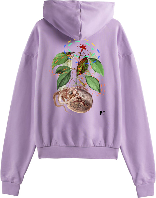  Mdn X Paola Tassetti Felpa Cerebrum Maritimus Hoodie Lilac Uomo Viola