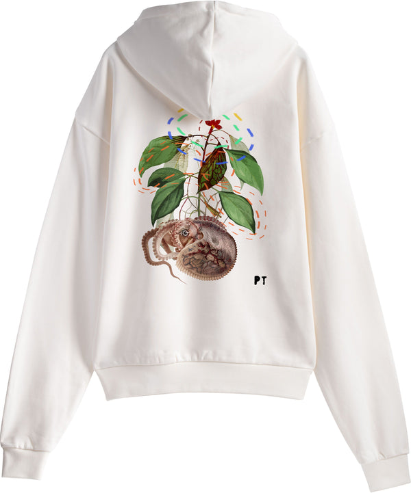 MDN X PAOLA TASSETTI felpa Cerebrum Maritimus Hoodie off white