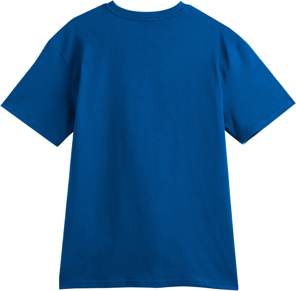  Mdn T-shirt Basic Logo Embroidered Tee Coblat Blue Yellow Uomo - 2