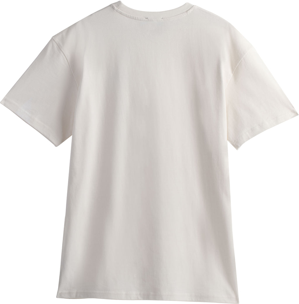  Mdn T-shirt Basic Logo Embroidered Tee Off White Beryl Blue Bianco Uomo - 2