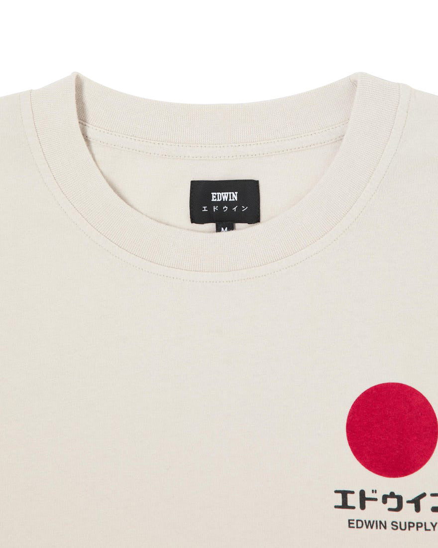  Edwin T-shirt Japanese Sun Suplly Ts Mist Beige Uomo - 2