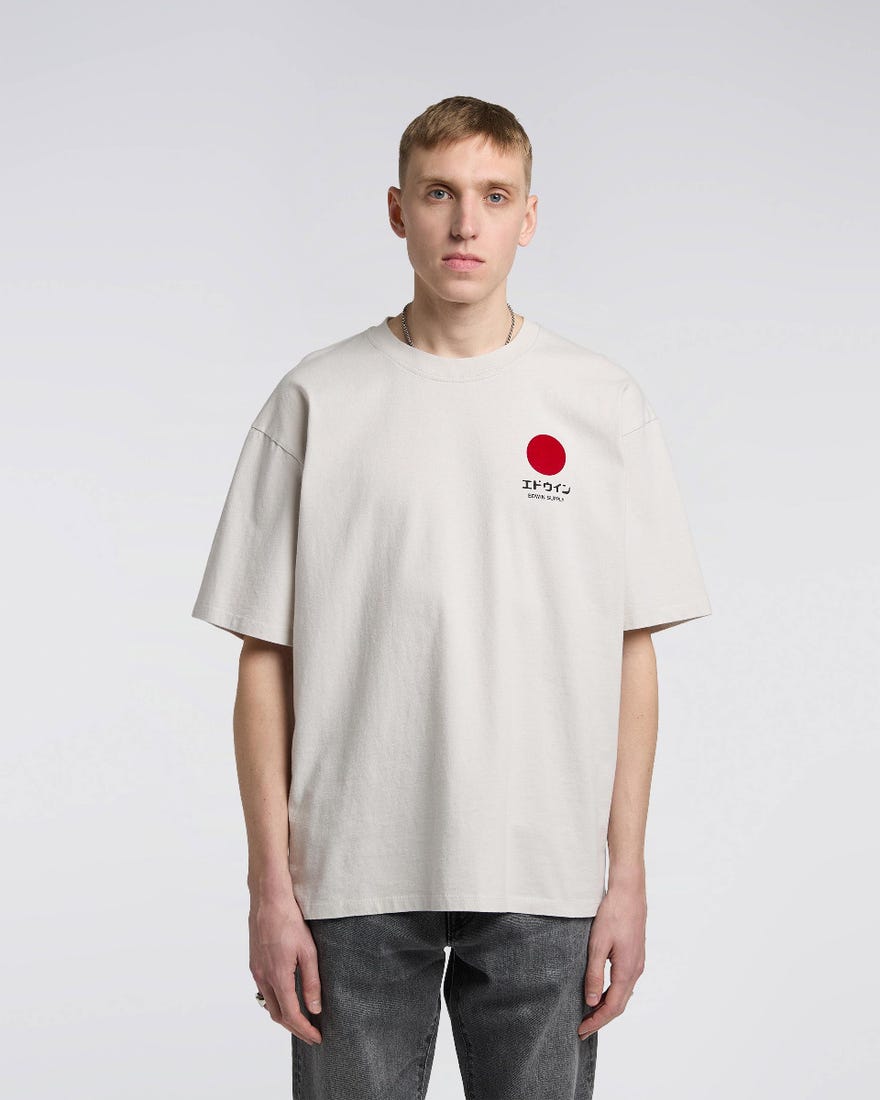  Edwin T-shirt Japanese Sun Suplly Ts Mist Beige Uomo - 3
