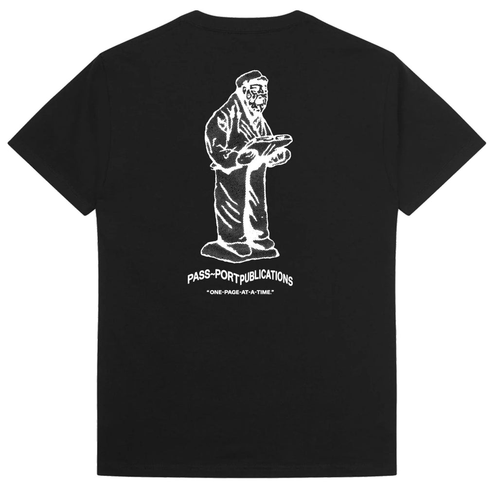  Pass-port T-shirt Publish Tee Black Nero Uomo - 1