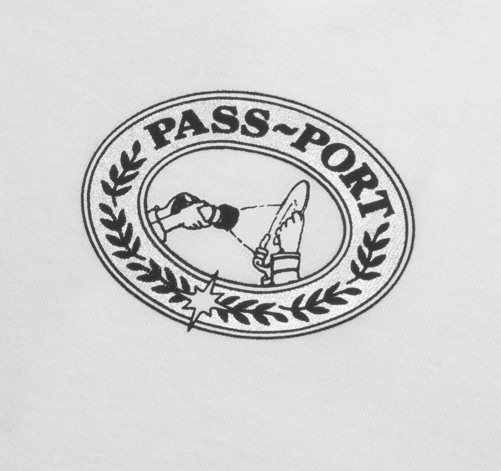  Pass-port T-shirt Test Strip Tee White Bianco Uomo - 3