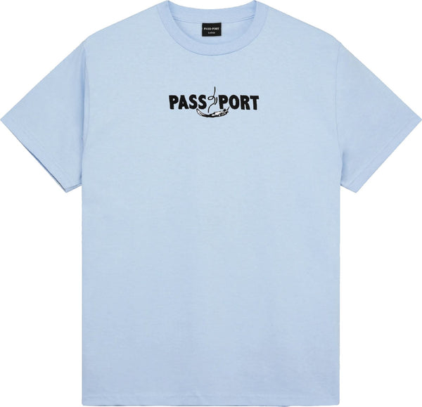 Pass-port t-shirt Featherw Embroidery Tee pow der blue