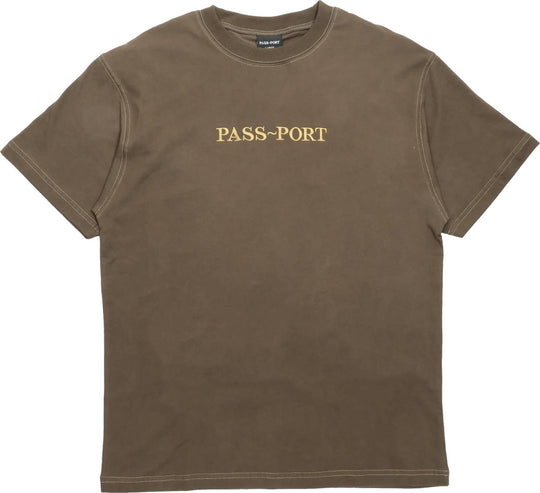  Pass-port T-shirt Organic Official Tee Choc Uomo Marrone