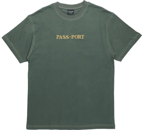  Pass-port T-shirt Organic Official Tee Gumnut Green Uomo Verde