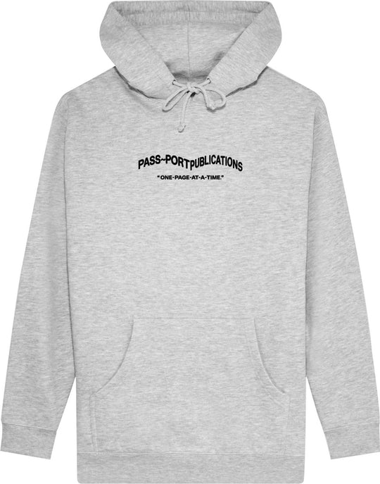  Pass-port Felpa Publish Hoodie Ash Heather Uomo Grigio