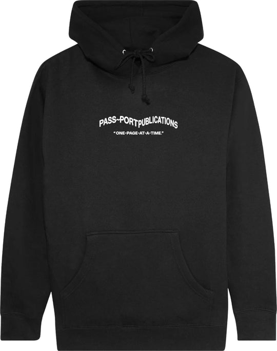  Pass-port Felpa Publish Hoodie Black Uomo Nero