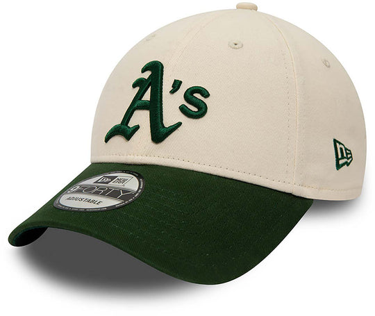  New Era Cappello Mlb 9forty Regolabile Oakland Athletics Team Cap Beige Uomo