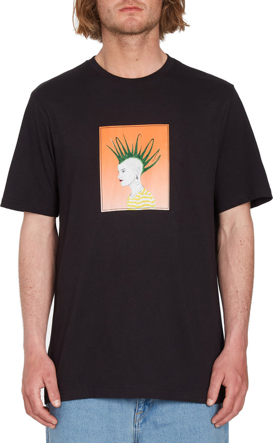  Volcom T-shirt Fa J Hager Hagerhawk Sst Black Uomo Nero