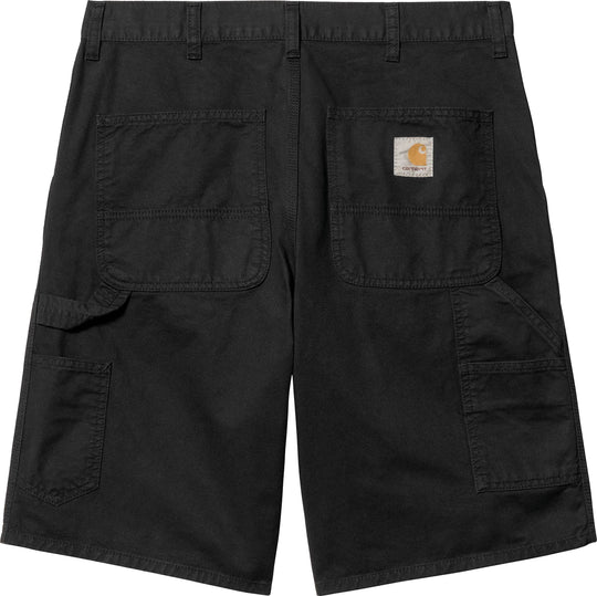  Carhartt Wip Short Single Knee Black Garment Dyed Uomo Nero