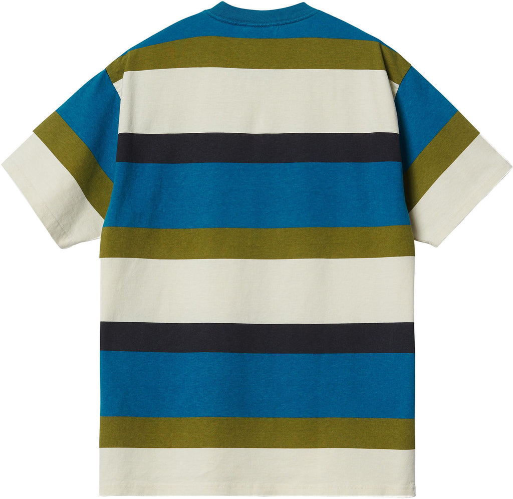  Carhartt Wip T-shirt S/s Crouser Tee Stripe Amalfi Multicolore Uomo - 2
