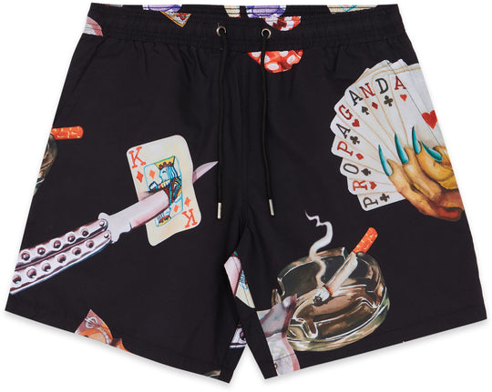  Propaganda Costume Swimtrunk Royal Black Uomo Nero