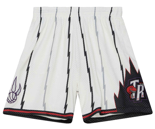  Mitchell & Ness Short Nba Cream Team Color Swingman Toronto Raptors 1998 Mitchell E Ness Uomo Bianco