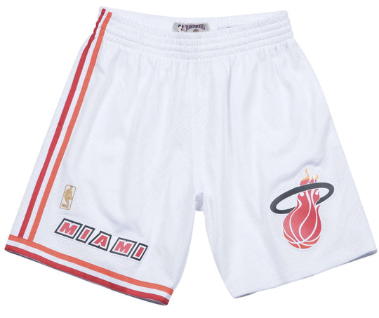  Mitchell & Ness Short Nba Swingman Home Miami Heat 96-97 White Mitchell E Ness Uomo Bianco