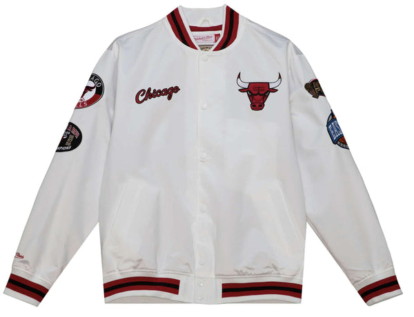 Mitchell & Ness giacca NBA City Collection jacket Chicago Bulls white