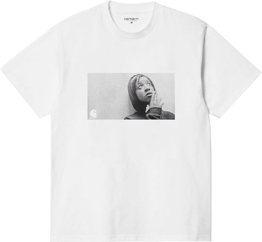  Carhartt Wip T-shirt S/s Archive Girl Tee White Uomo Bianco