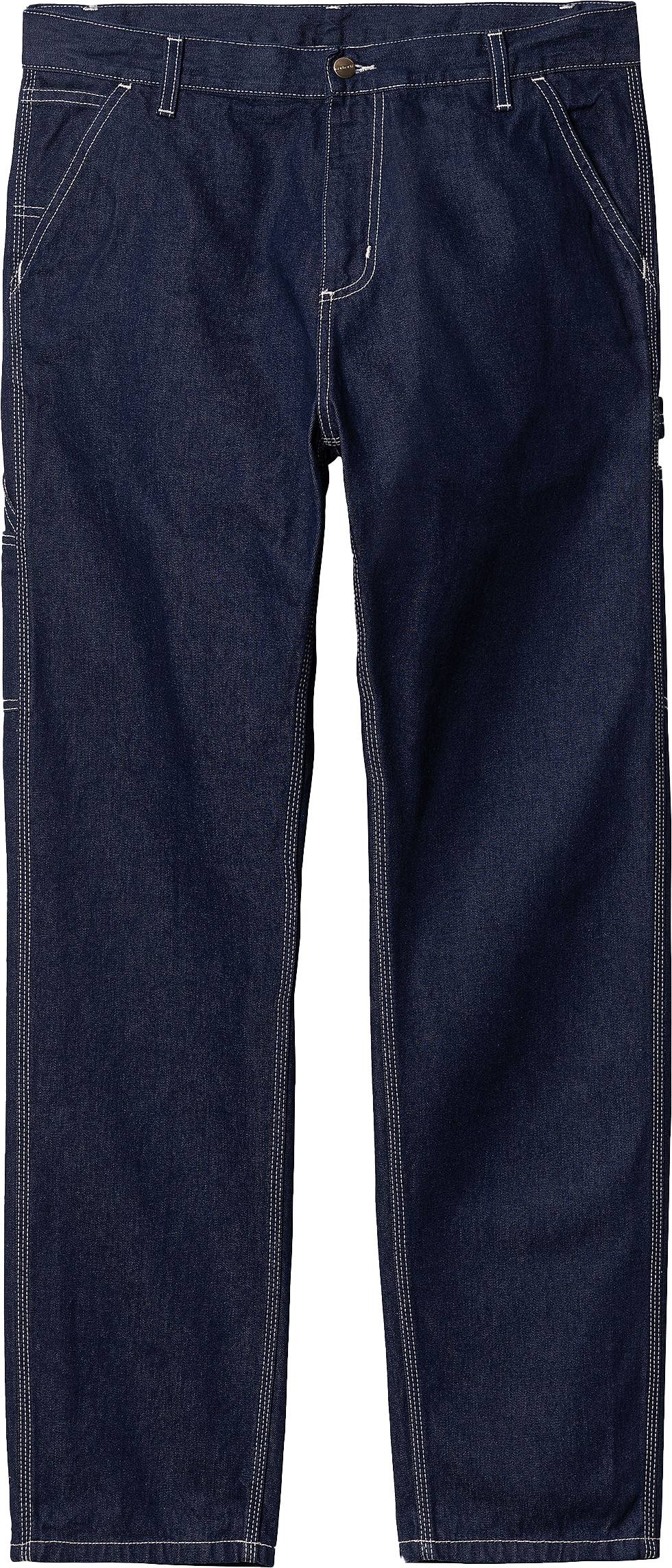 Carhartt Wip Jeans Ruck Single Knee Pant Blue One Wash Uomo - 2