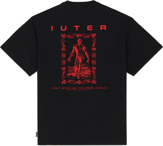  Iuter T-shirt World Tee Black Uomo Nero