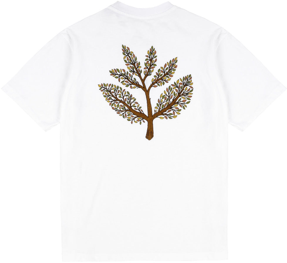  Magenta Skateboards T-shirt Tree Plant White Bianco Uomo - 1