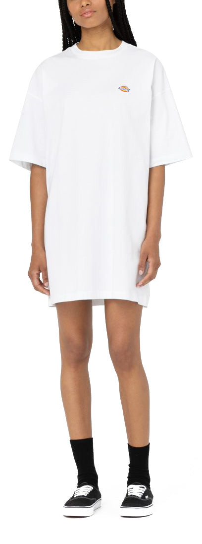  Dickies Vestito W Mapleton Dress Tee White Donna Bianco