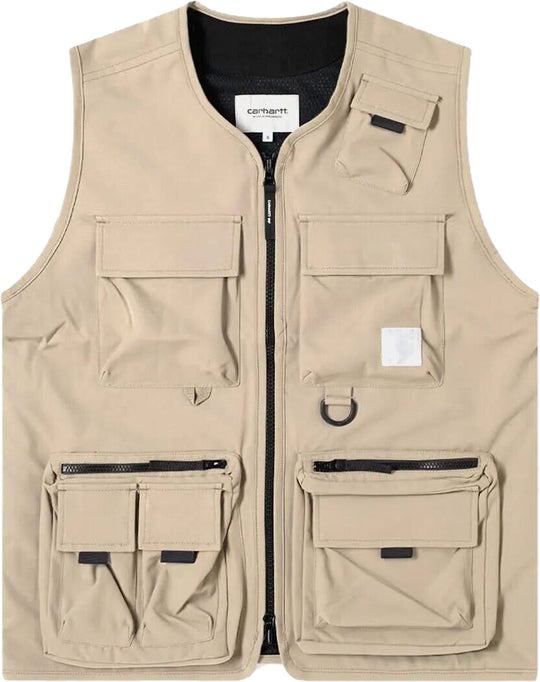  Carhartt Wip Gilet Elmwood Vest Wall Uomo Beige