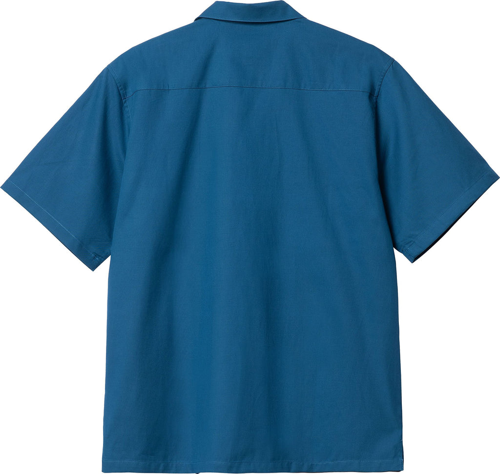  Carhartt Wip Camicia S/s Delray Shirt Amalfi Wax Blue Uomo - 2