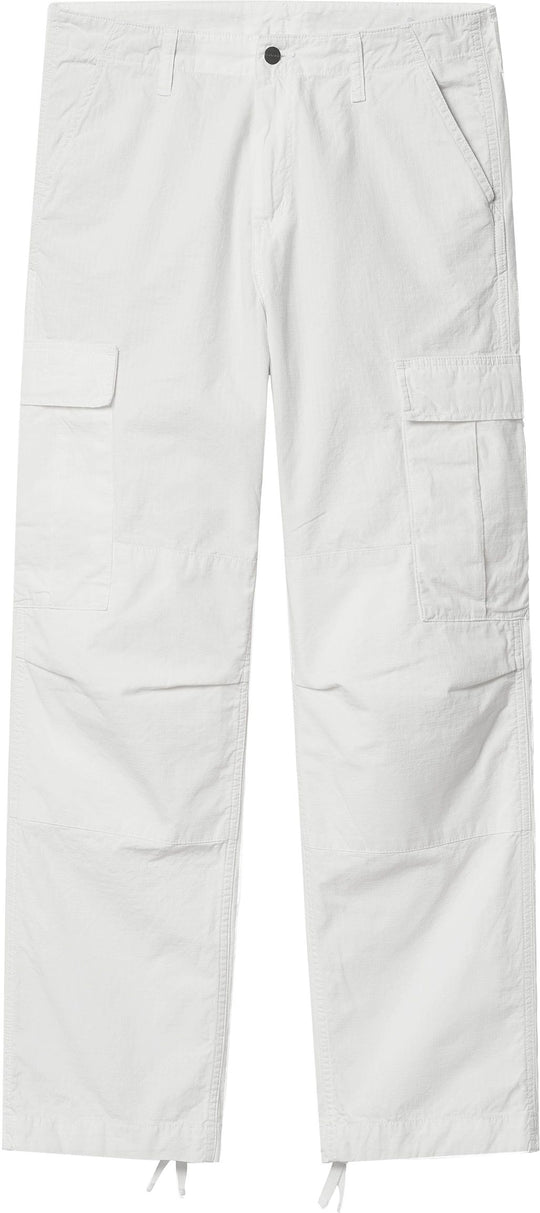  Carhartt Wip Pantaloni Regular Cargo Pant White Rinsed Uomo Bianco