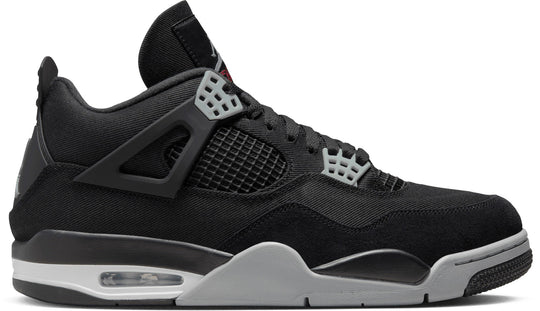  Jordan 4 Retro Se Black Canvas Uomo Nero